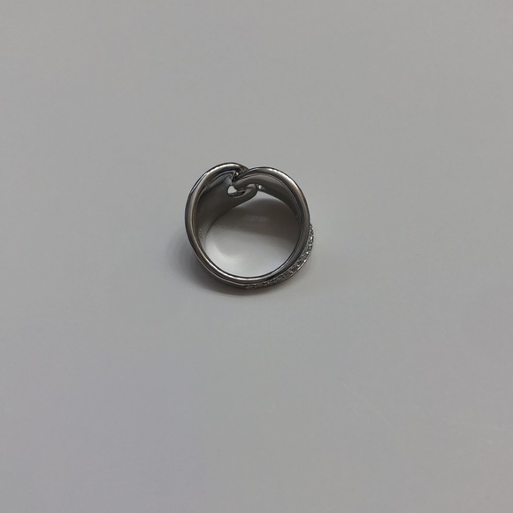 NWT Swarovski Guardian Rhodium Plated Crystal Ring - Picture 3 of 10